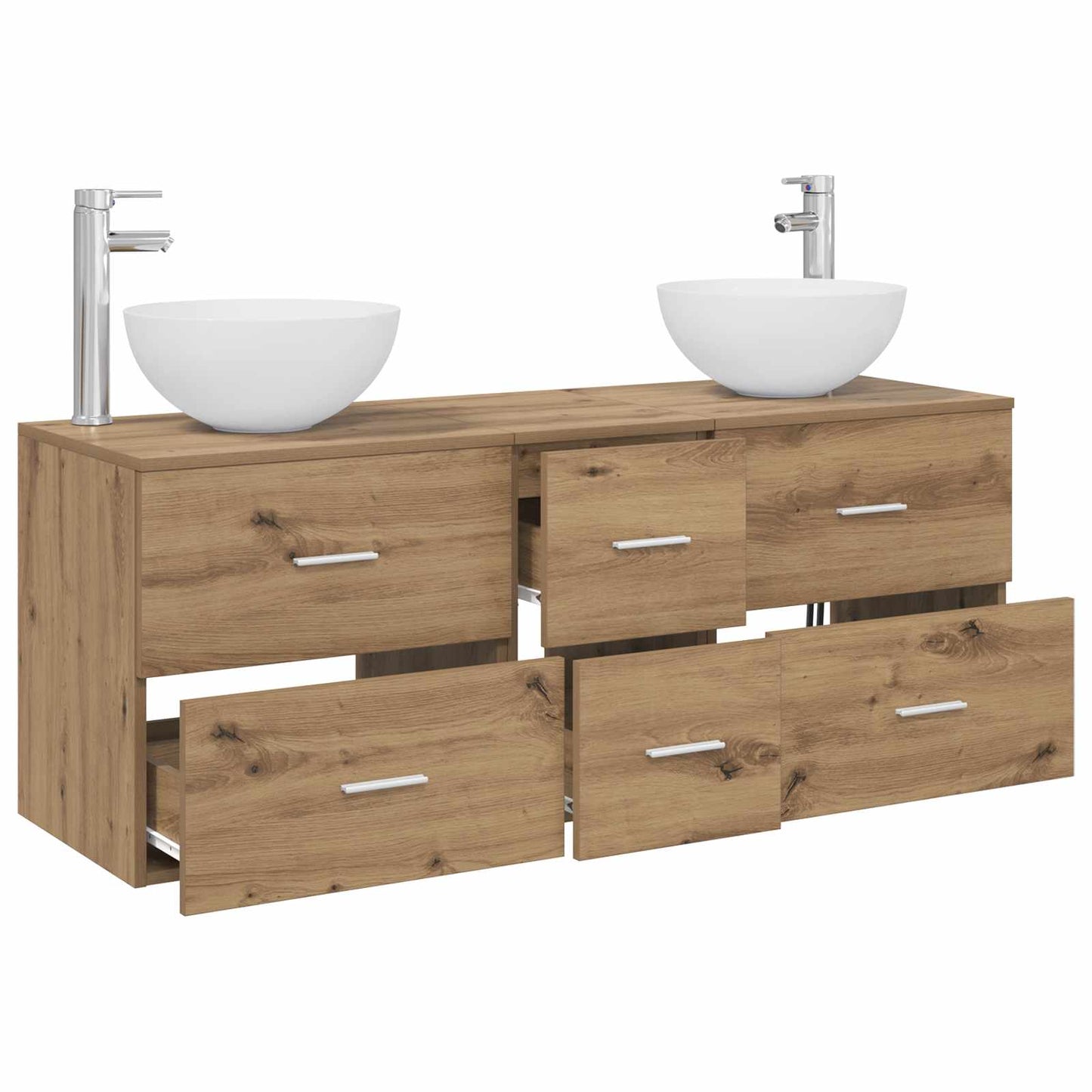 Bathroom Cabinet Set 3 pcs Artisan Oak 49.5 x 41 x 64.5 cm
