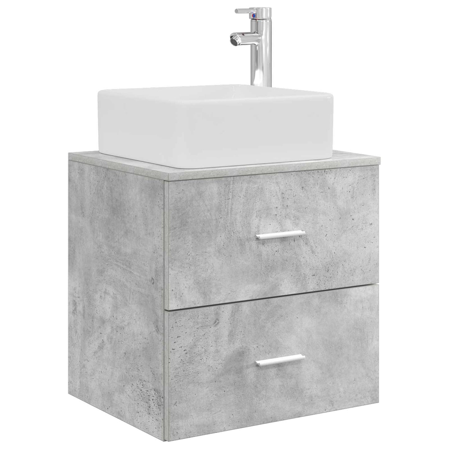 Bathroom Cabinet Set 3 pcs Concrete Grey 49.5 x 41 x 63 cm