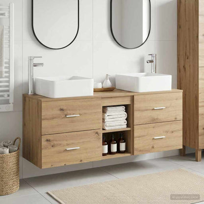 Bathroom Cabinet Set 3 pcs Artisan Oak 49.5 x 41 x 63 cm