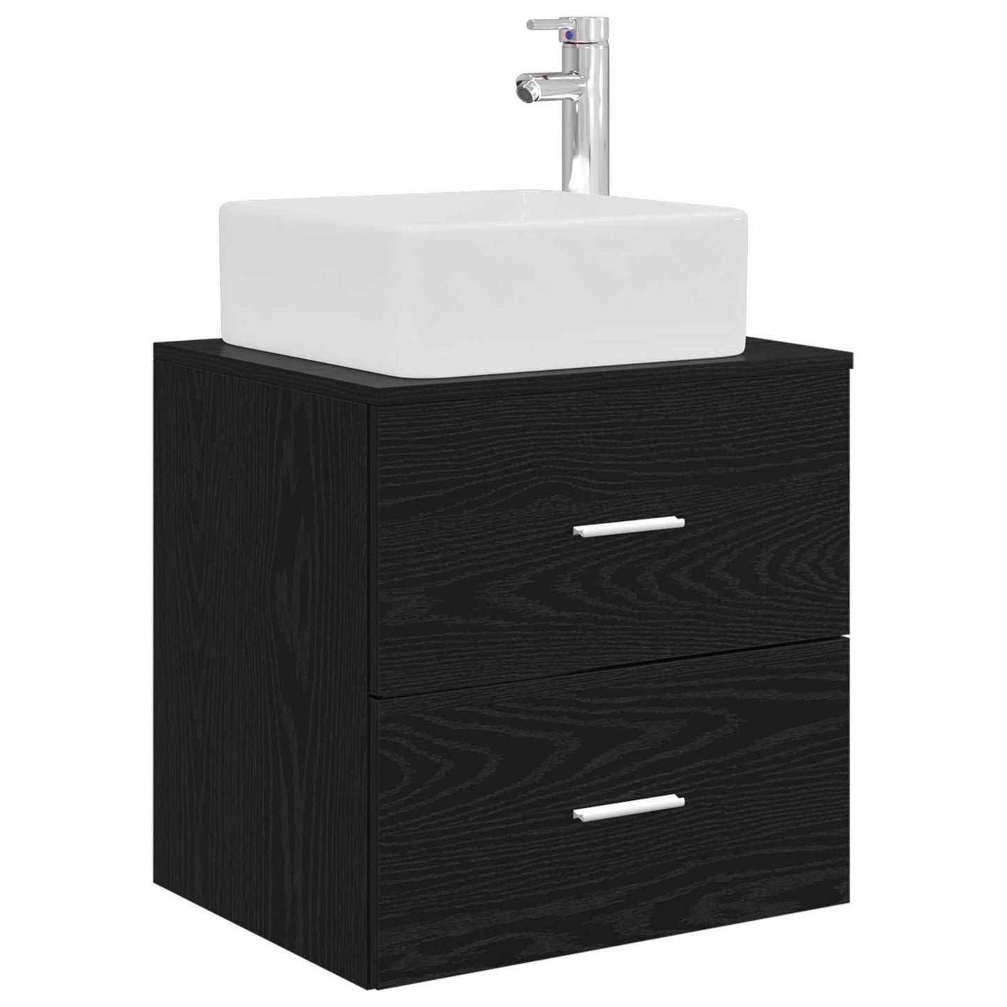 Bathroom Cabinet Set 3 pcs Black 49.5 x 41 x 63 cm