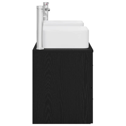 Bathroom Cabinet Set 3 pcs Black 49.5 x 41 x 63 cm