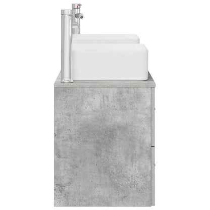 Bathroom Cabinet Set 3 pcs Concrete Grey 49.5 x 41 x 63 cm