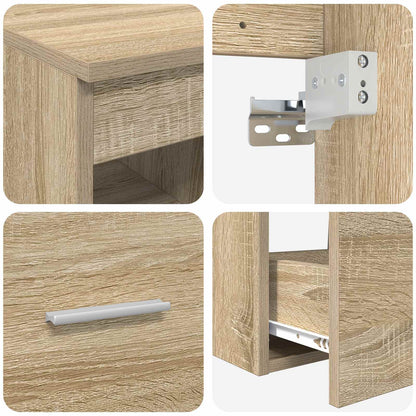 Bathroom Cabinet Set 3 pcs Sonoma Oak 49.5 x 41 x 62.5 cm