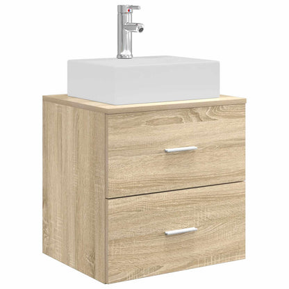 Bathroom Cabinet Set 3 pcs Sonoma Oak 49.5 x 41 x 62.5 cm