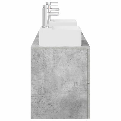 Bathroom Cabinet Set 3 pcs Concrete Grey 49.5 x 41 x 62.5 cm