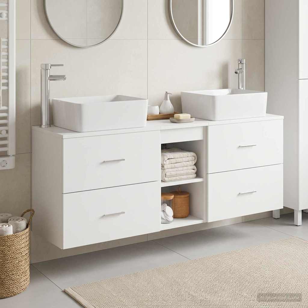 Bathroom Cabinet Set 3 pcs White 53 x 34.5 x 63 cm