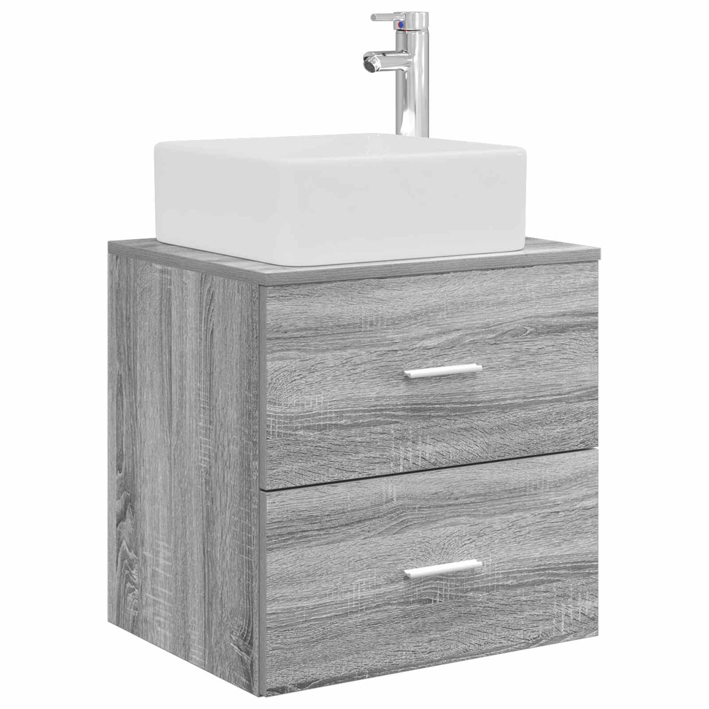 Bathroom Cabinet Set 3 pcs Grey Sonoma 53 x 34.5 x 63 cm