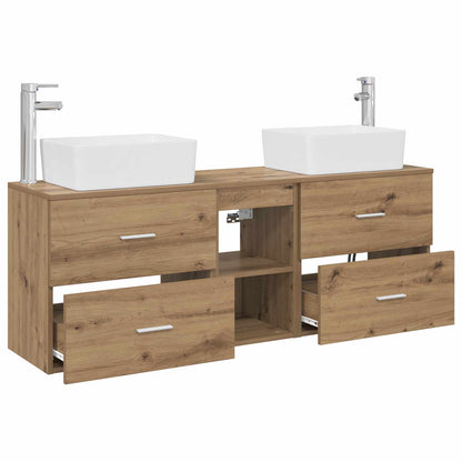 Bathroom Cabinet Set 3 pcs Artisan Oak 53 x 34.5 x 63 cm