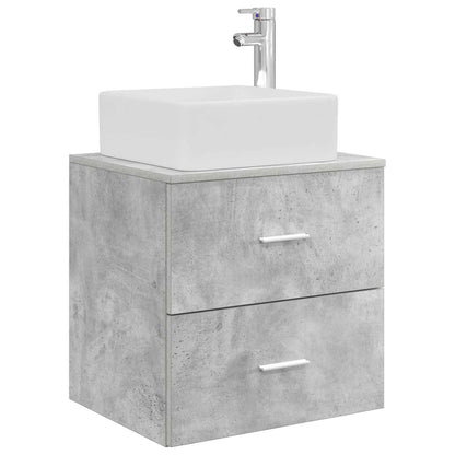 Bathroom Cabinet Set 3 pcs Concrete Grey 53 x 34.5 x 63 cm