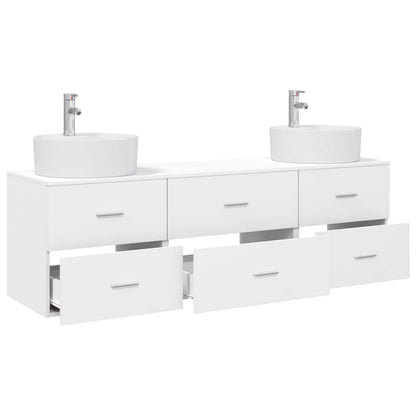 Bathroom Cabinet Set 3 pcs White 62.5 x 44.5 x 50 cm