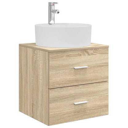 Bathroom Cabinet Set 3 pcs Sonoma Oak 62.5 x 44.5 x 50 cm
