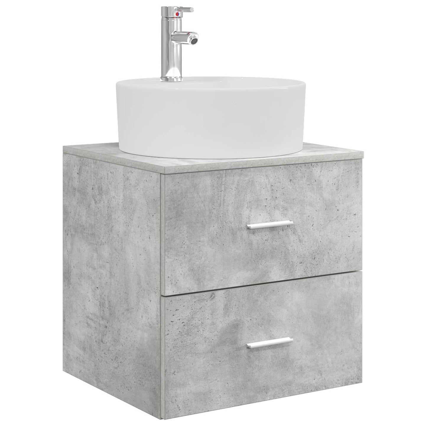 Bathroom Cabinet Set 3 pcs Concrete Grey 62.5 x 44.5 x 50 cm