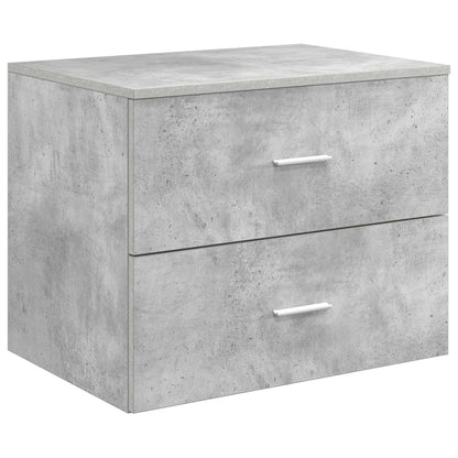 Bathroom Cabinet Set 3 pcs Concrete Grey 62.5 x 44.5 x 50 cm
