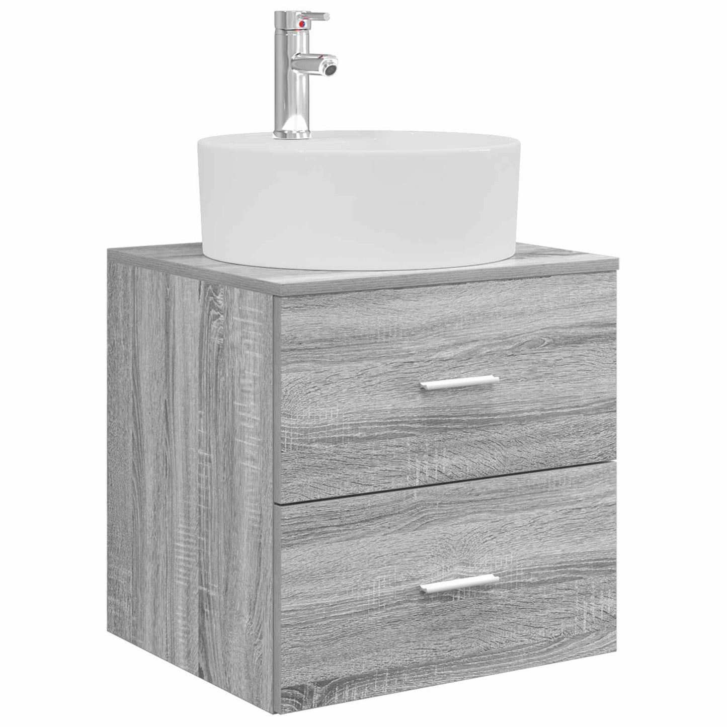 Bathroom Cabinet Set 3 pcs Grey Sonoma 62.5 x 44.5 x 50 cm