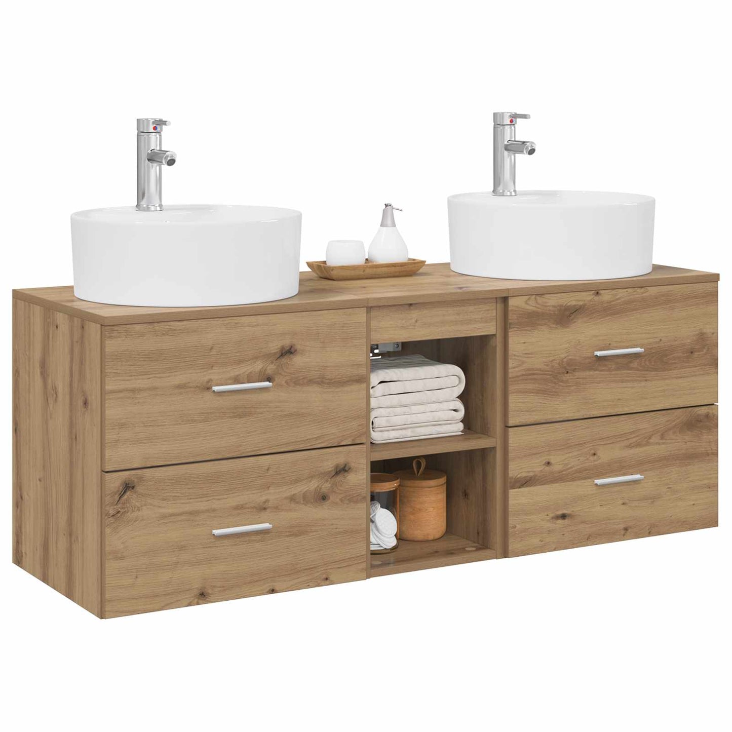 Bathroom Cabinet Set 3 pcs Artisan Oak 49.5 x 44.5 x 65 cm