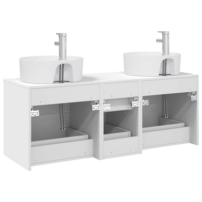 Bathroom Furniture Set 3 pcs White 49.5 x 44.5 x 65 cm