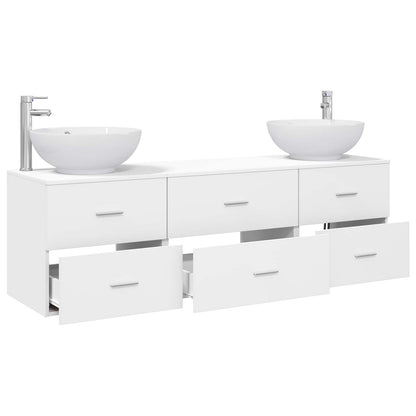 Bathroom Furniture Set 3 pcs White 49.5 x 44.5 x 65 cm