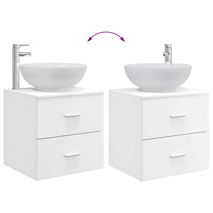 Bathroom Furniture Set 3 pcs White 49.5 x 44.5 x 65 cm