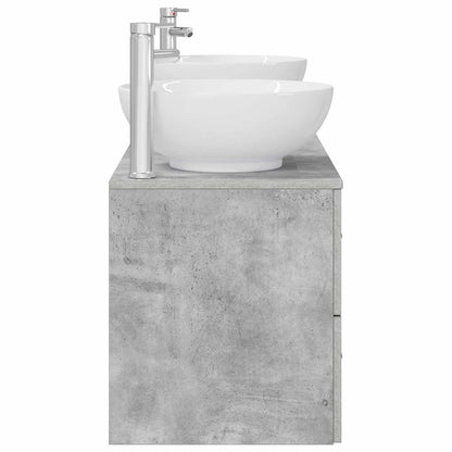 Bathroom Furniture Set 3 pcs Concrete Grey 49.5 x 44.5 x 65 cm