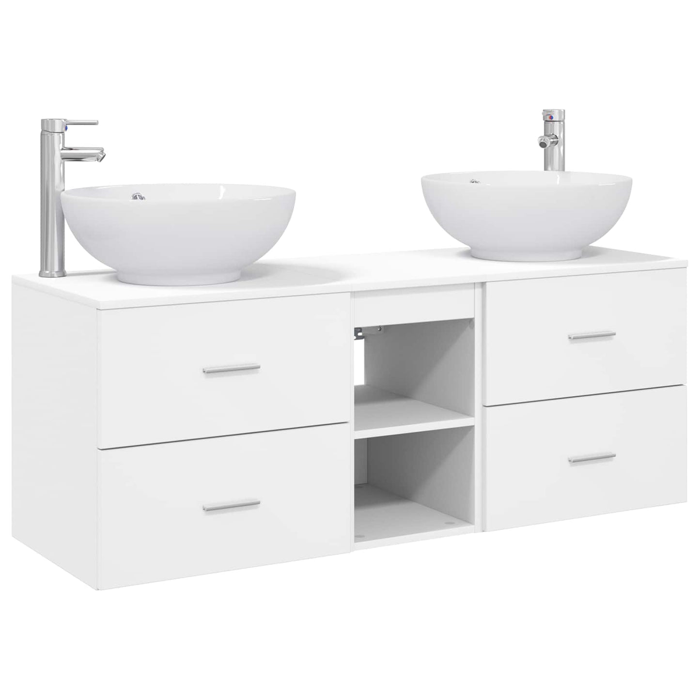 Bathroom Furniture Set 3 pcs White 49.5 x 44.5 x 65 cm