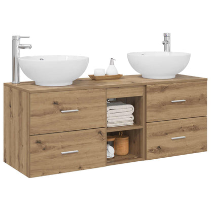 Bathroom Furniture Set 3 pcs Artisan Oak 49.5 x 44.5 x 65 cm