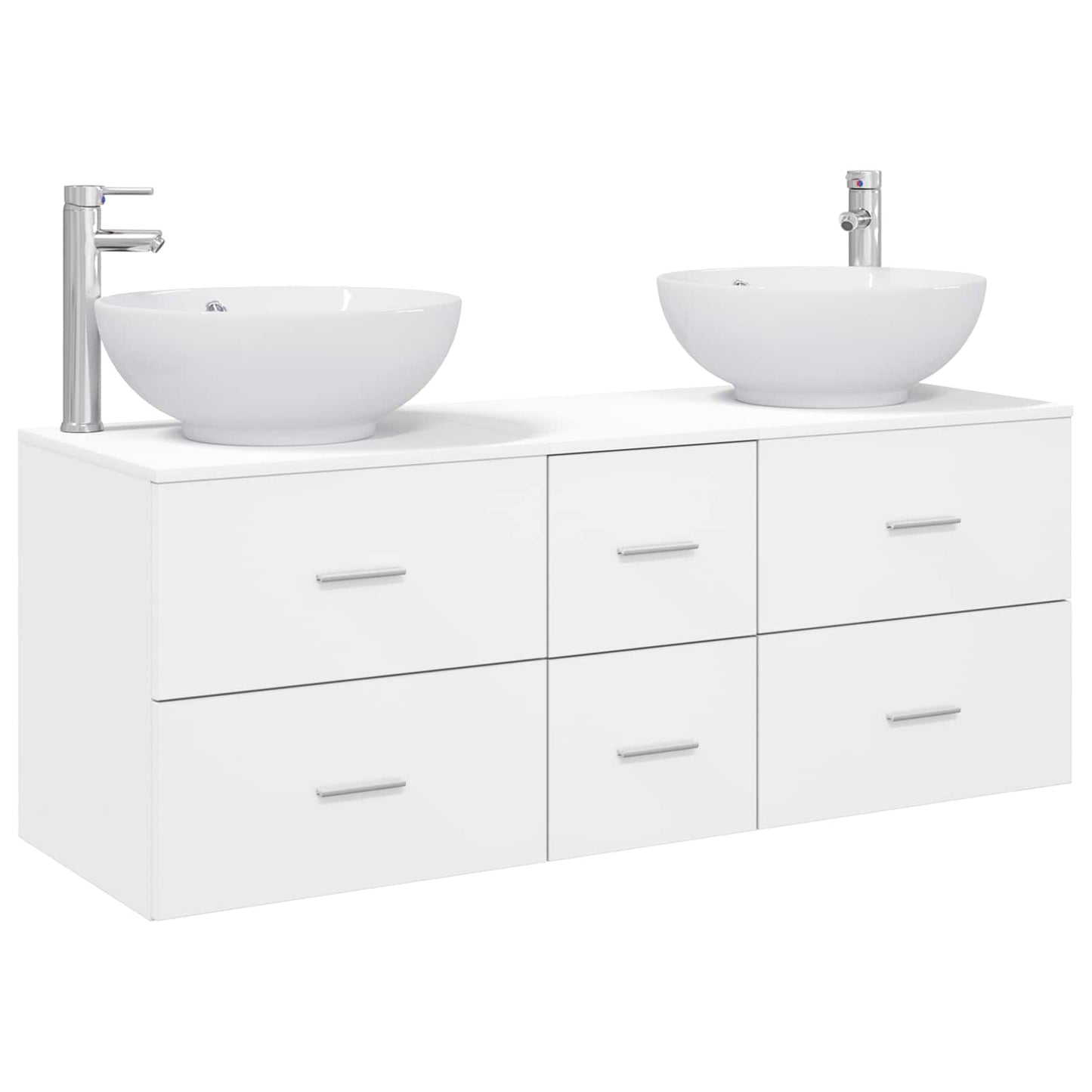 Bathroom Furniture Set 3 pcs White 49.5 x 44.5 x 65 cm