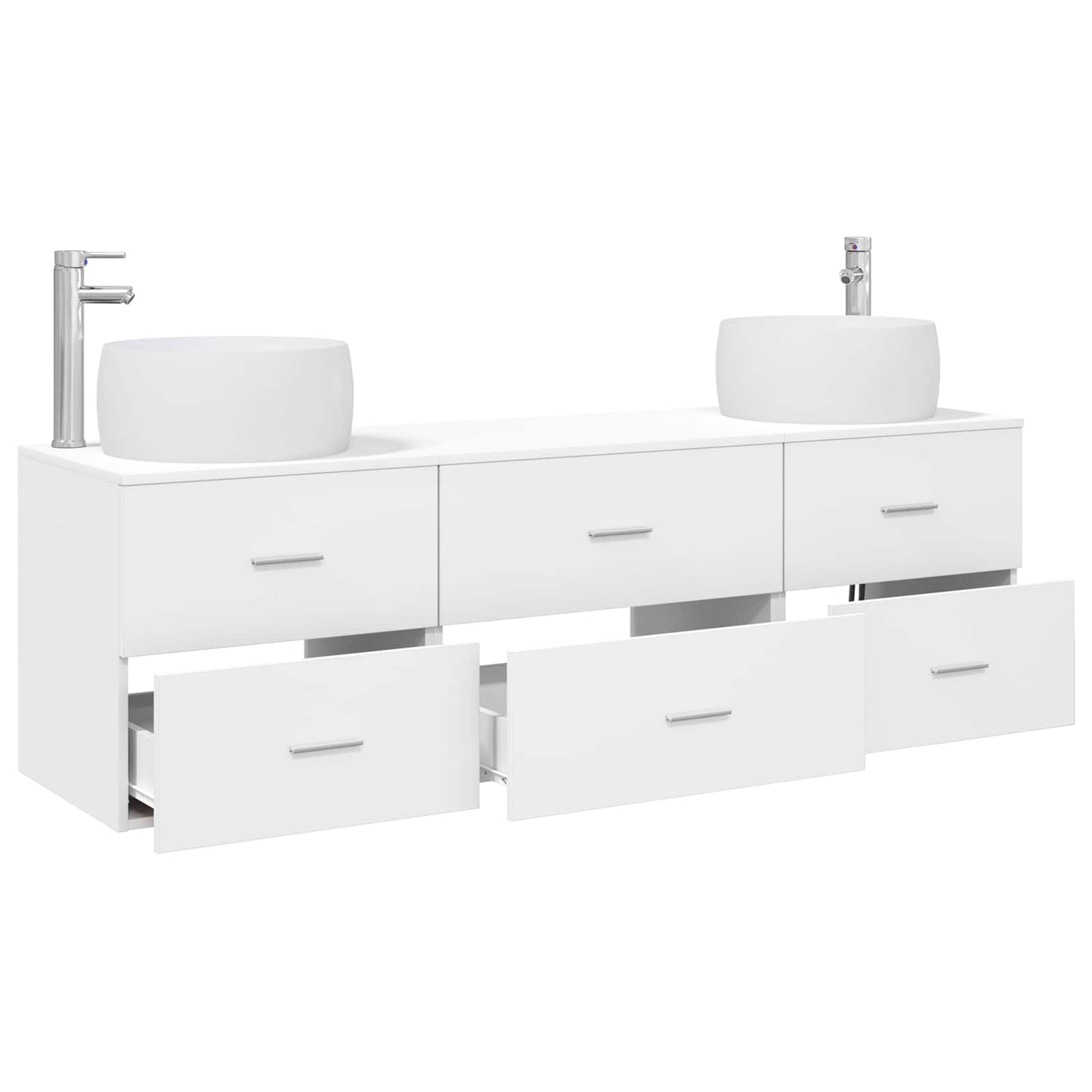 Bathroom Furniture Set 3 pcs White 49.5 x 44.5 x 66 cm