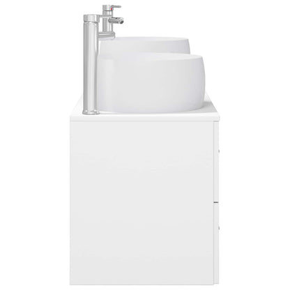 Bathroom Furniture Set 3 pcs White 49.5 x 44.5 x 66 cm