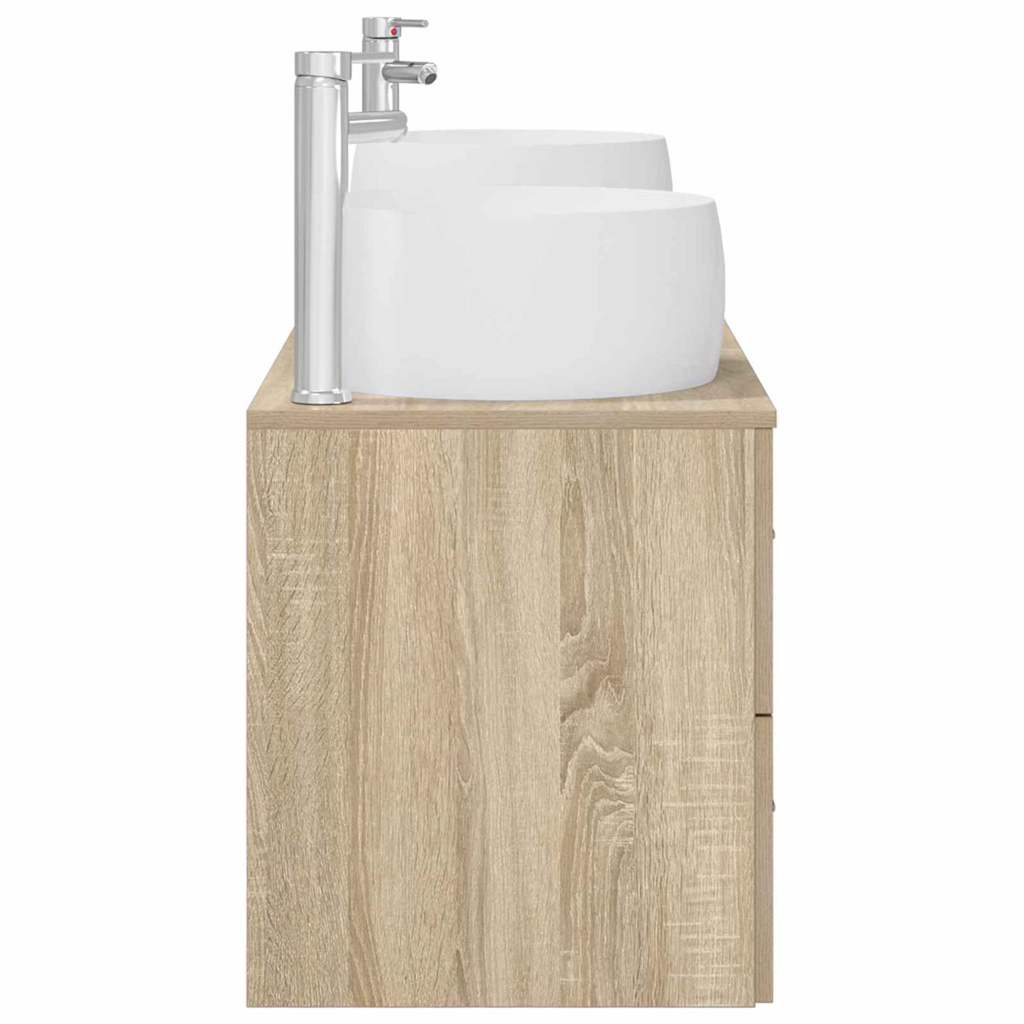Bathroom Furniture Set 3 pcs Sonoma Oak 49.5 x 44.5 x 66 cm