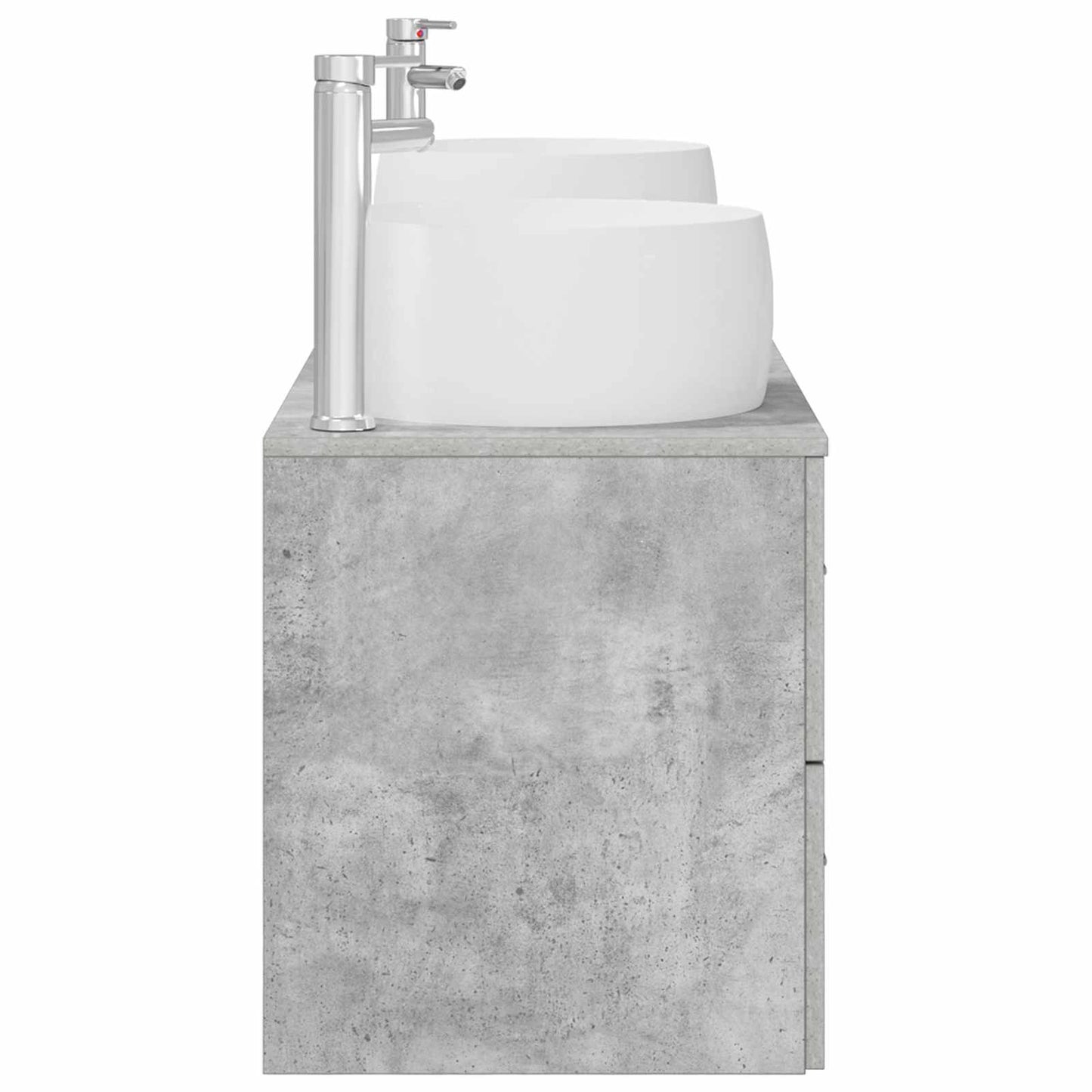 Bathroom Furniture Set 3 pcs Concrete Grey 49.5 x 44.5 x 66 cm