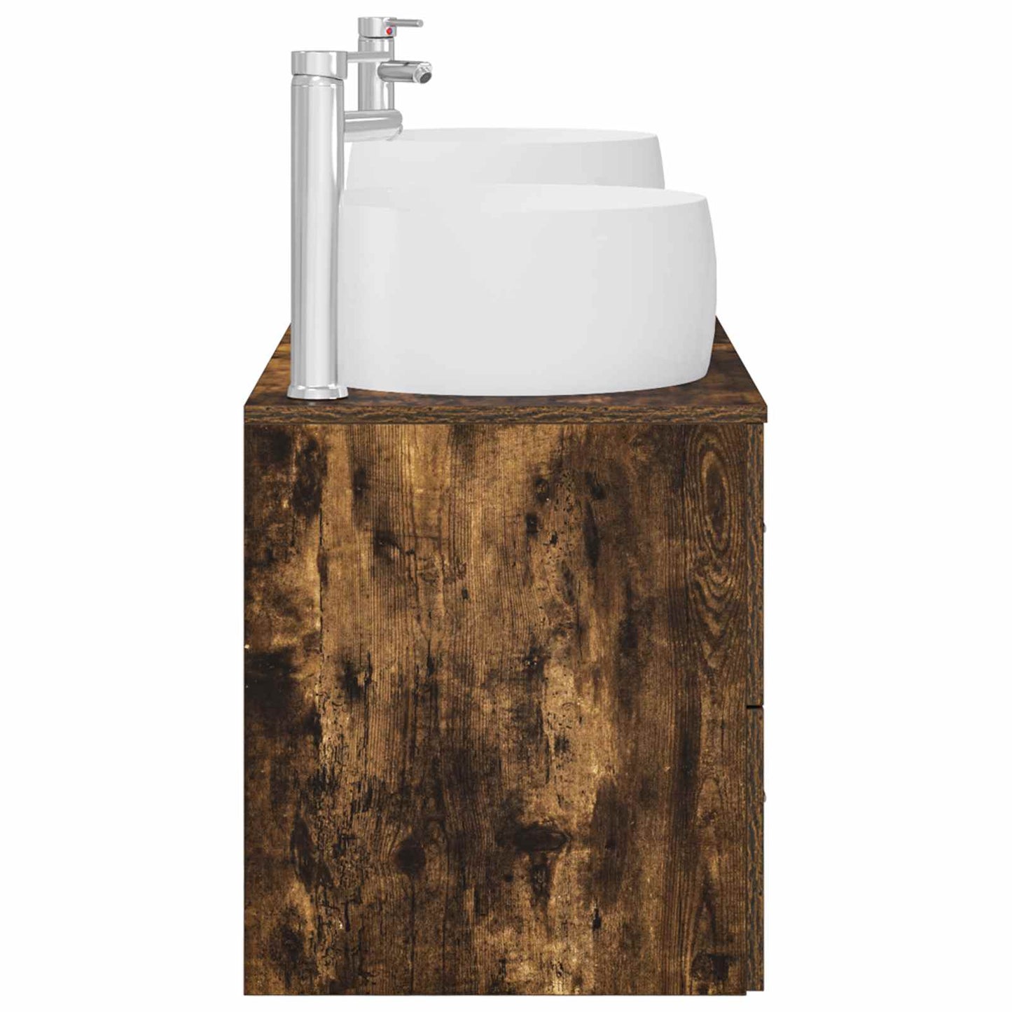 Bathroom Furniture Set 3 pcs Smoked Oak 49.5 x 44.5 x 66 cm