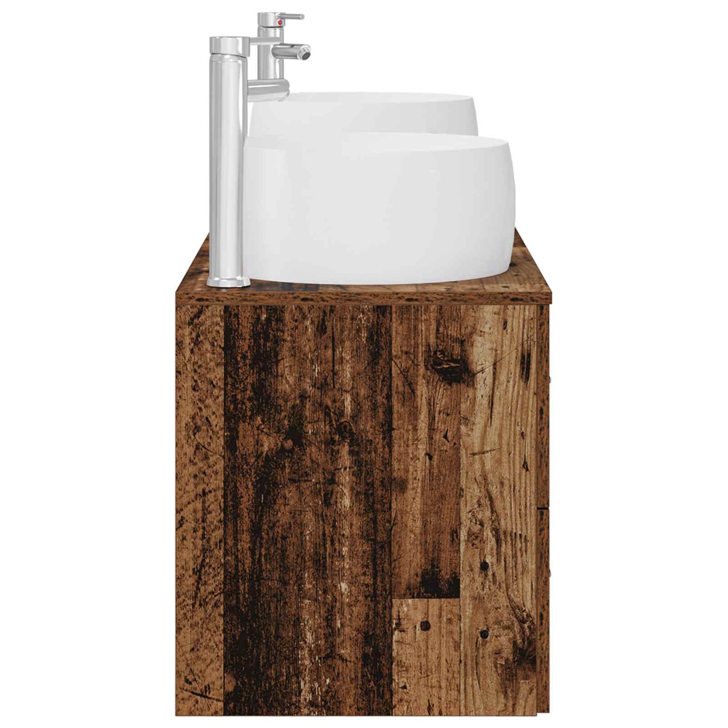 Bathroom Furniture Set 3 pcs Old Wood 49.5 x 44.5 x 66 cm