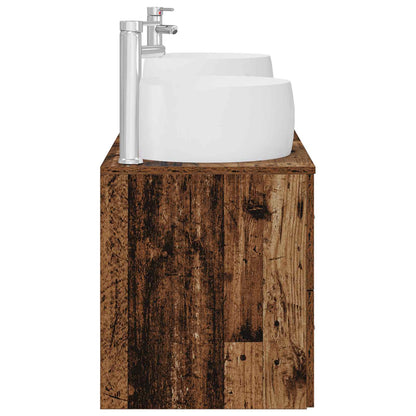 Bathroom Furniture Set 3 pcs Old Wood 49.5 x 44.5 x 66 cm