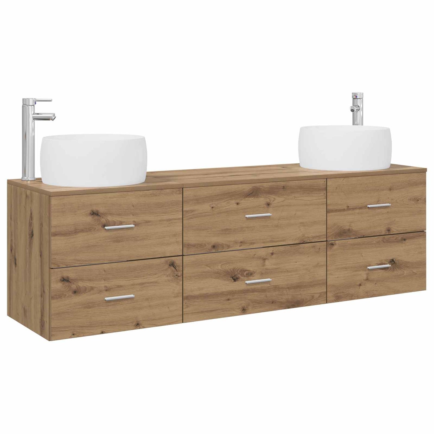 Bathroom Furniture Set 3 pcs Artisan Oak 49.5 x 44.5 x 66 cm