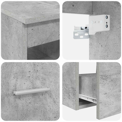 Bathroom Furniture Set 3 pcs Concrete Grey 49.5 x 44.5 x 66 cm