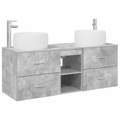 Bathroom Furniture Set 3 pcs Concrete Grey 49.5 x 44.5 x 66 cm