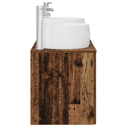 Bathroom Furniture Set 3 pcs Old Wood 49.5 x 44.5 x 66 cm