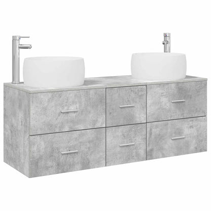 Bathroom Furniture Set 3 pcs Concrete Grey 49.5 x 44.5 x 66 cm