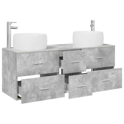 Bathroom Furniture Set 3 pcs Concrete Grey 49.5 x 44.5 x 66 cm