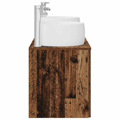 Bathroom Furniture Set 3 pcs Old Wood 49.5 x 44.5 x 66 cm