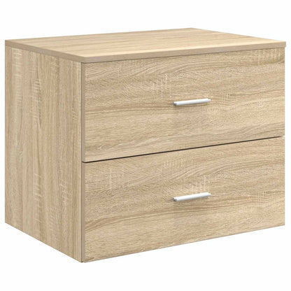 Bathroom Furniture Set 3 pcs Sonoma Oak 49.5 x 44.5 x 65.5 cm