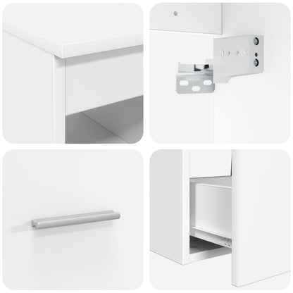 Bathroom Furniture Set 3 pcs White 49.5 x 44.5 x 65.5 cm