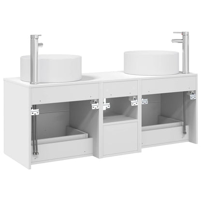 Bathroom Furniture Set 3 pcs White 49.5 x 44.5 x 65.5 cm