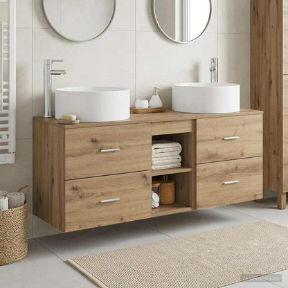 Bathroom Furniture Set 3 pcs Artisan Oak 49.5 x 44.5 x 65.5 cm