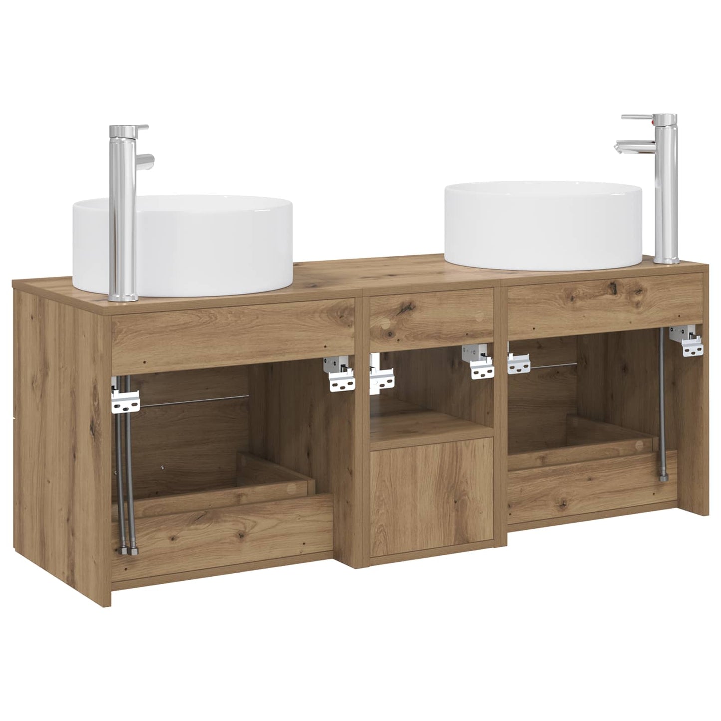 Bathroom Furniture Set 3 pcs Artisan Oak 49.5 x 44.5 x 65.5 cm