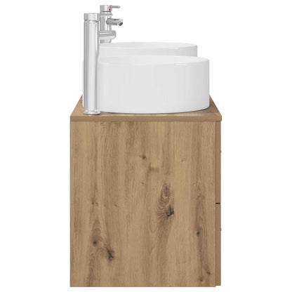 Bathroom Furniture Set 3 pcs Artisan Oak 49.5 x 44.5 x 65.5 cm