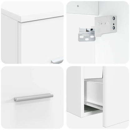 Bathroom Furniture Set 3 pcs White 49.5 x 44.5 x 65.5 cm
