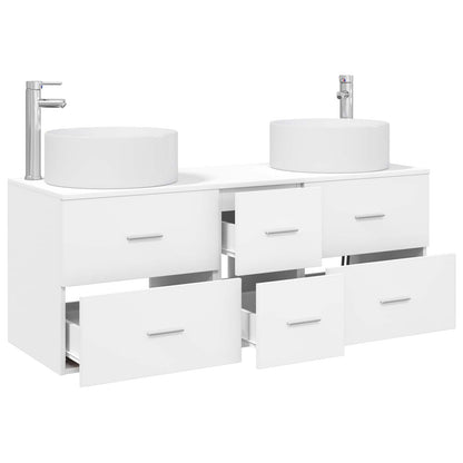 Bathroom Furniture Set 3 pcs White 49.5 x 44.5 x 65.5 cm