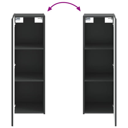 Bathroom Furniture Set 5 pcs Black 33 x 34.5 x 100 cm
