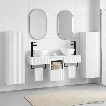 Bathroom Furniture Set 5 pcs High Gloss White